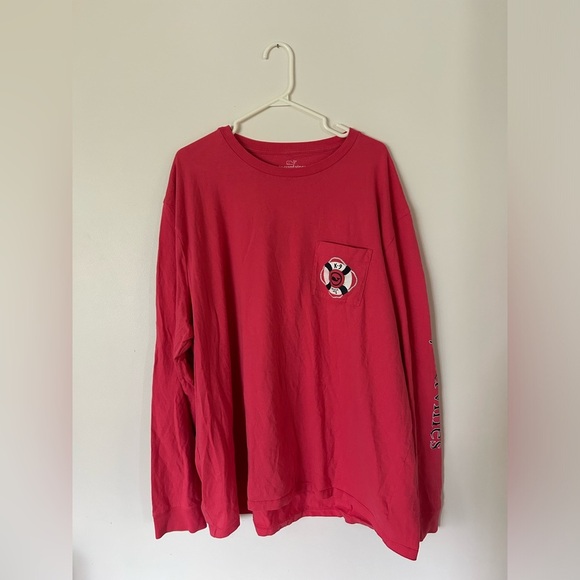 Coral Vineyard Vines Rescue Pup Long Sleeve Size 3XB - Picture 3 of 8